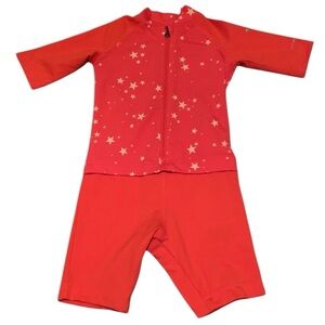 Columbia Baby Sandy Shores Coral Sunguard Swim Suit Size 2T Beach Stars